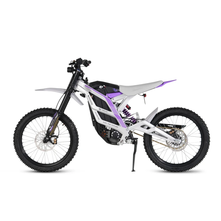 Cross elektryczny 79BIKE Falcon PRO OFF-ROAD - fioletowy - srebrna  rama