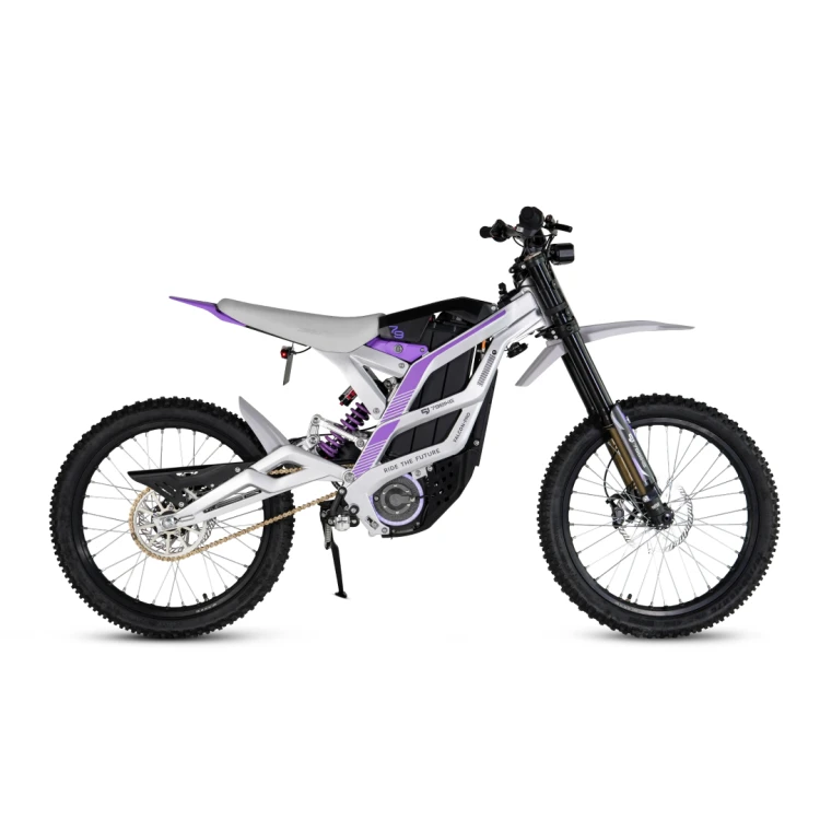 Cross elektryczny 79BIKE Falcon PRO OFF-ROAD - fioletowy - srebrna  rama