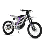 Cross elektryczny 79BIKE Falcon PRO OFF-ROAD - fioletowy - srebrna  rama