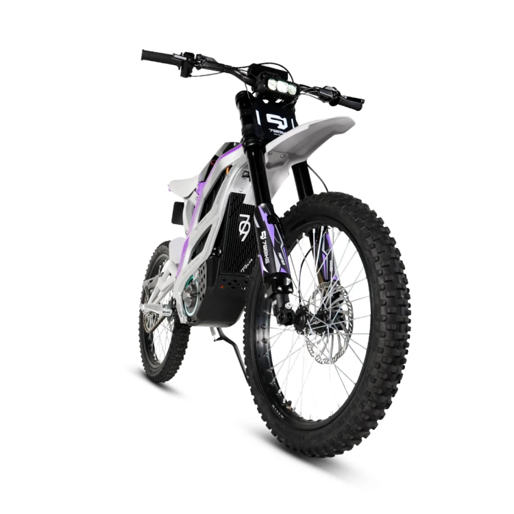 Cross elektryczny 79BIKE Falcon PRO OFF-ROAD - fioletowy - srebrna  rama